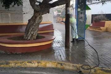 La limpieza exhaustiva llega estos días a La Viña, la costa, Hornos del Rey, Las Remudas y otros barrios (Foto TA)